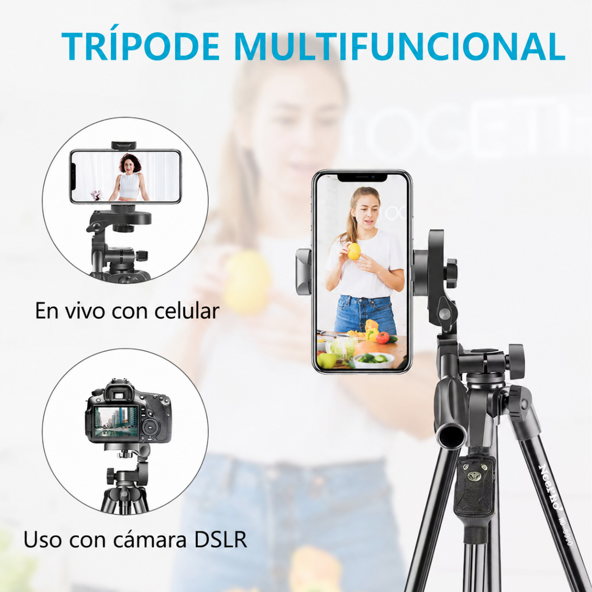 Tripode Profesional Extendible Ajustable Para Camara Celular-4