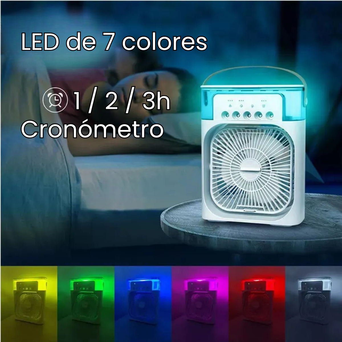 Ventilador De Escritorio Enfriador De Aire Humidificador-4
