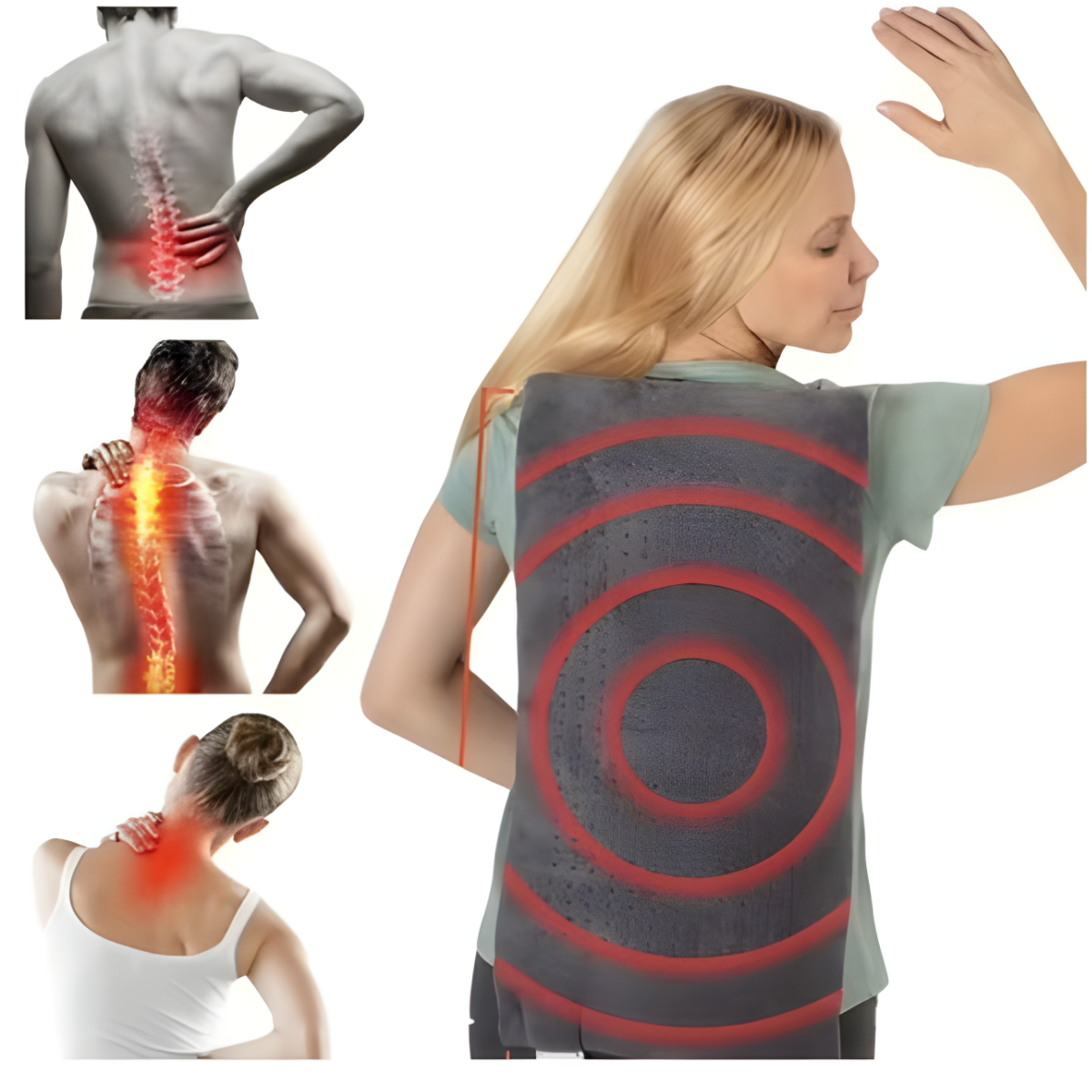 Masajeador Espalda Lumbar Vibrador Con Calor Relajante-2