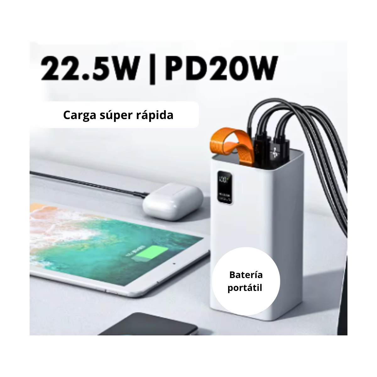 Cargador Carga Rápida Portátil Powerbank 22.5w 40000mah-1