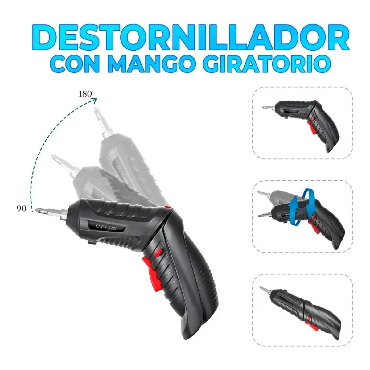Set De Herramientas Destornillador Inalambrico Y Accesorios-2