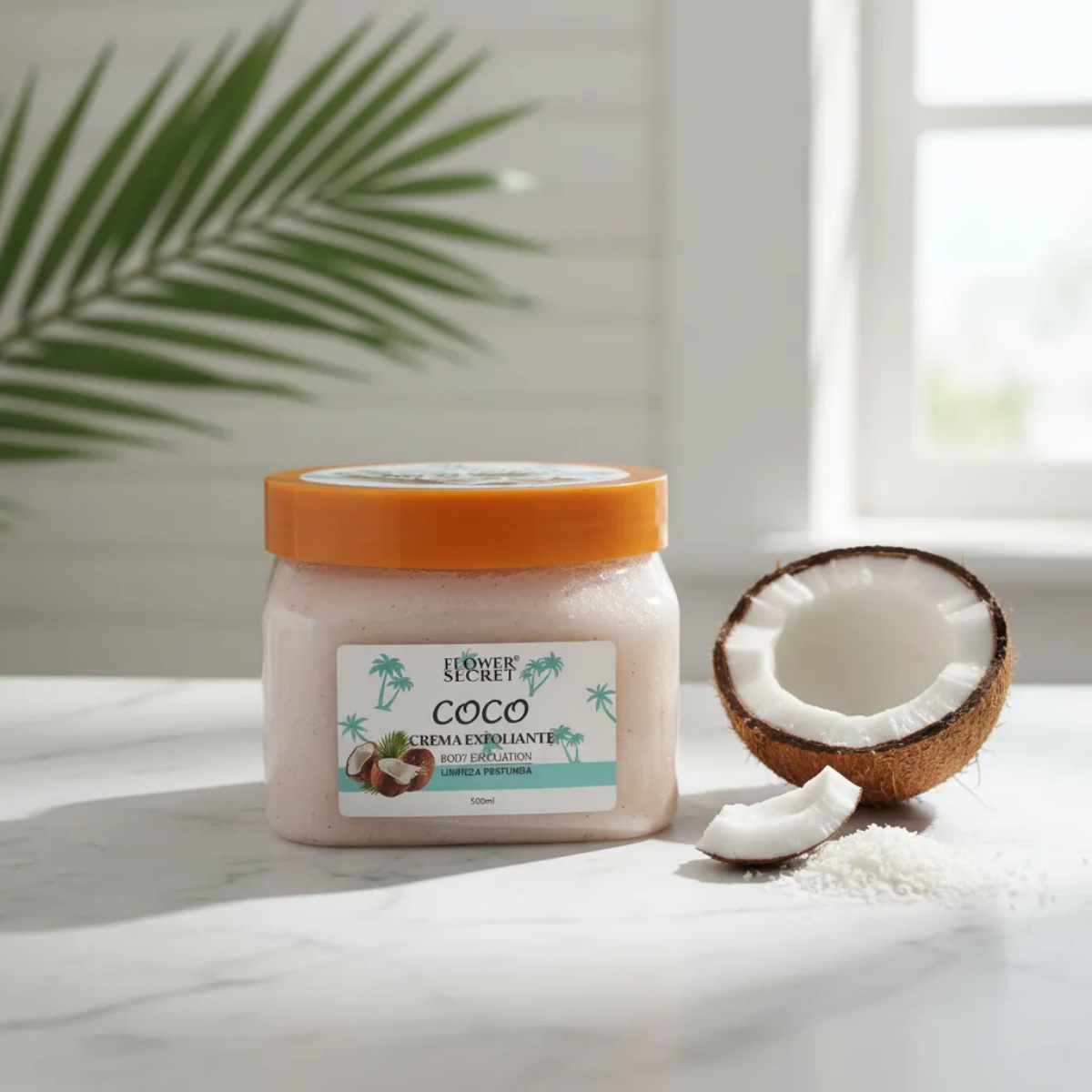 Exfoliante Azucar Y Sal Organico Coco 500ml Flower Secret-4