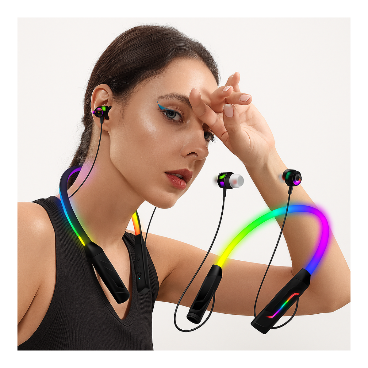 Audifonos Auriculares Inalambricos Gamer Con Luz Rgb-4