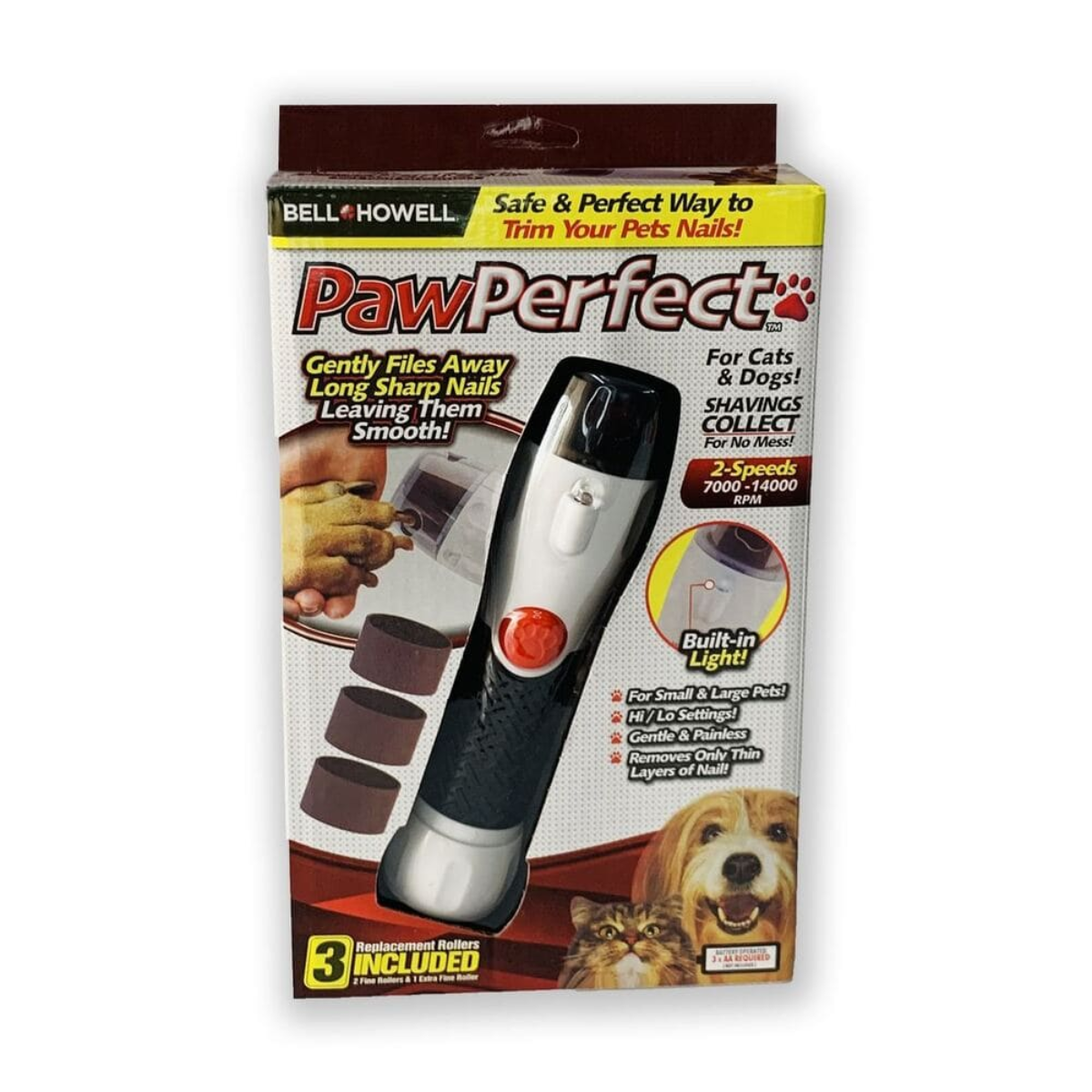 Lima Cortador U as Electrica Para Mascotas Con Luz Led-7