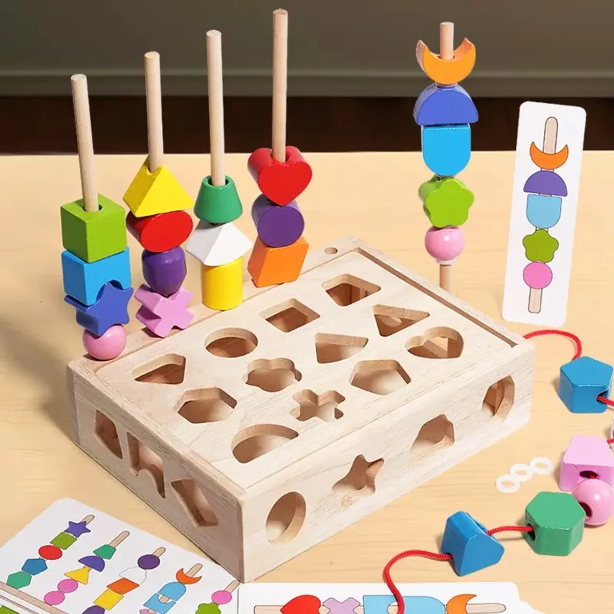 Juego Didactico Rompecabezas Madera Sensorial Bebe-5