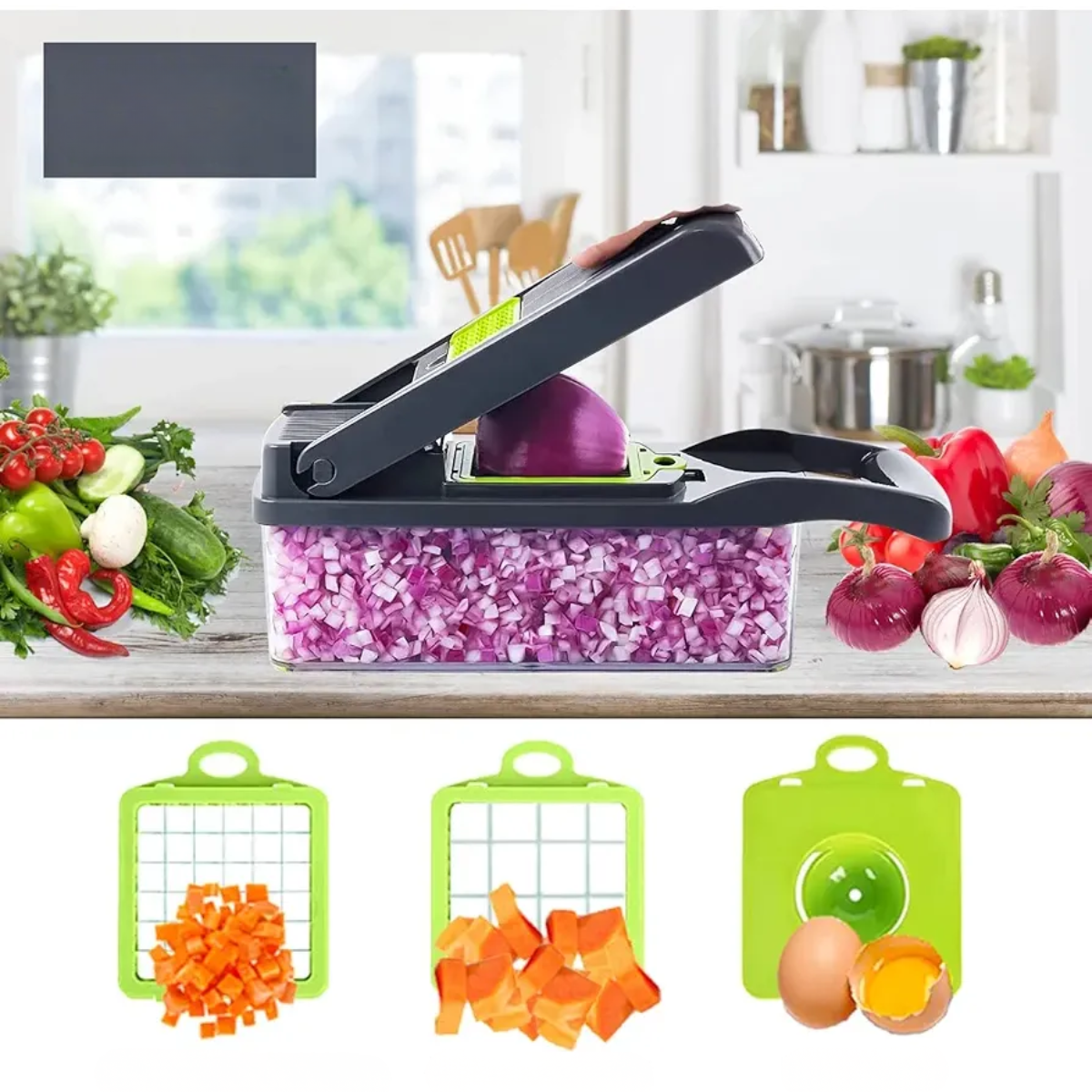 Cortador Rallador De Verduras Multifuncion 16 En 1-4