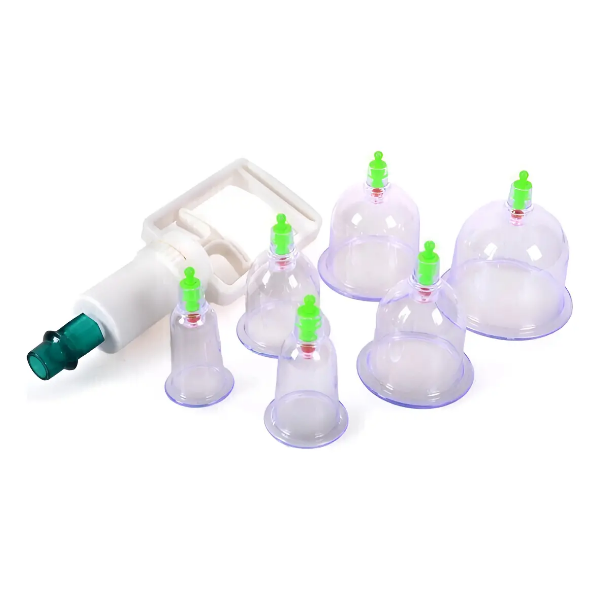 Kit Ventosas Terapeutica Al Vacio 6 Pzs Masaje Chino Jeringa-1