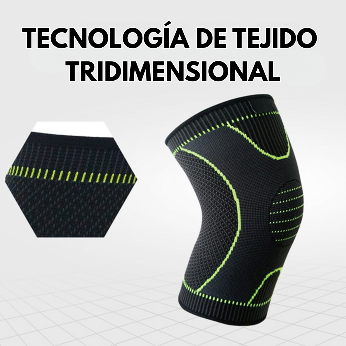 Rodillera Elastica Deportiva Con Soporte Y Compresion-2