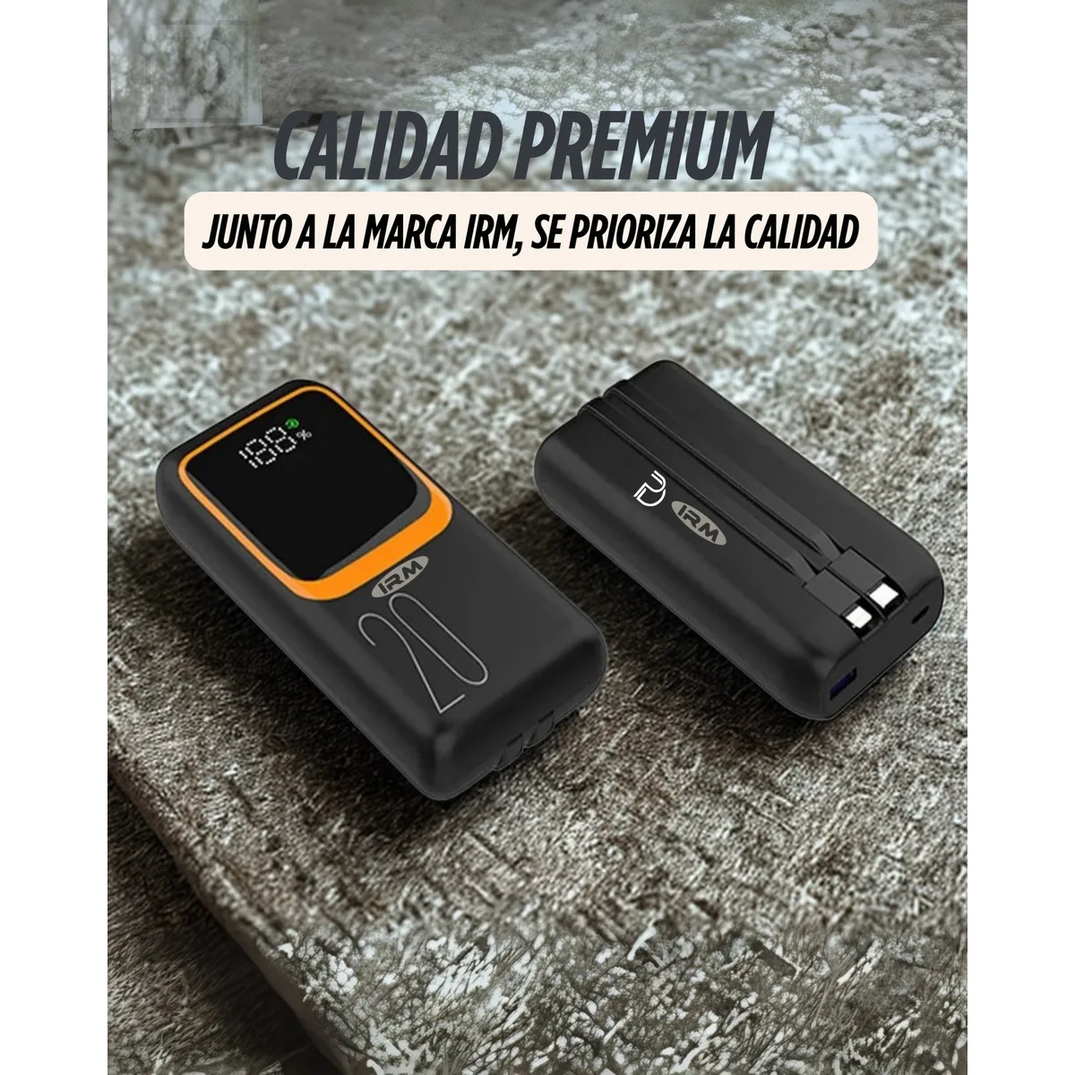 Cargador Portátil Power Bank 2 Cables 20000mah-6