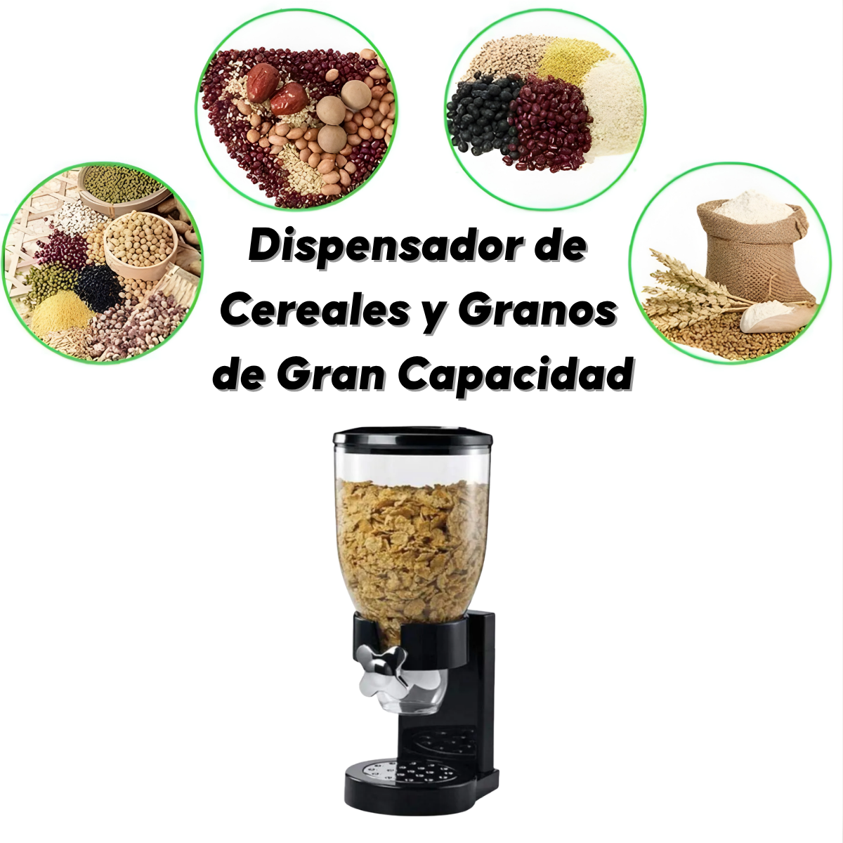 Dispensador De Cereales Individual 2 Litros Fresh Easy-3