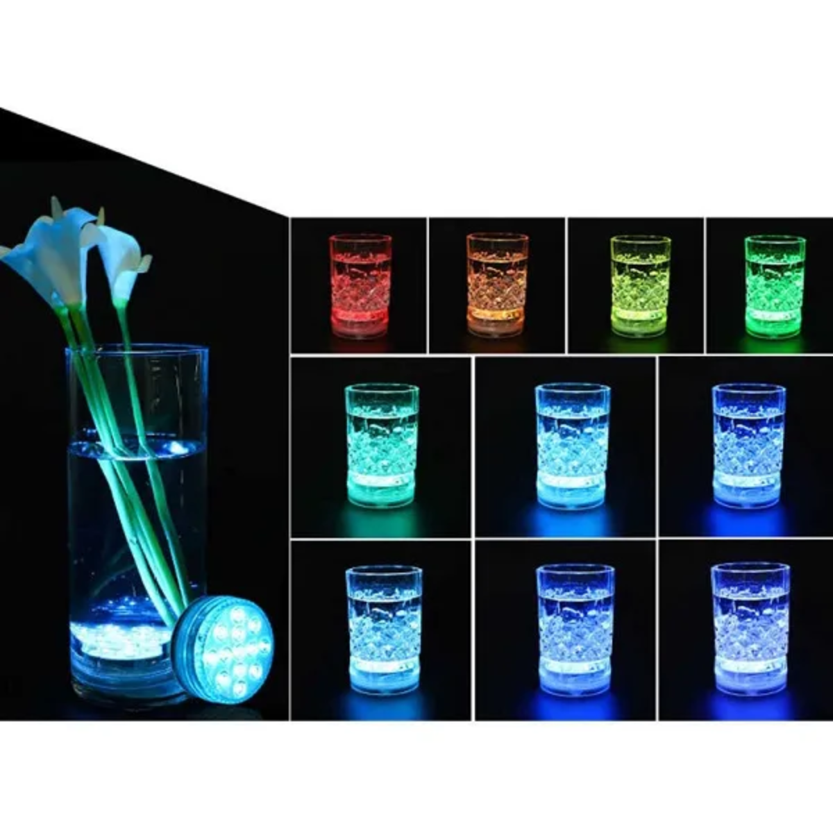 Luz Led Sumergible Rgb Control Remoto Para Piscina Pecera-2