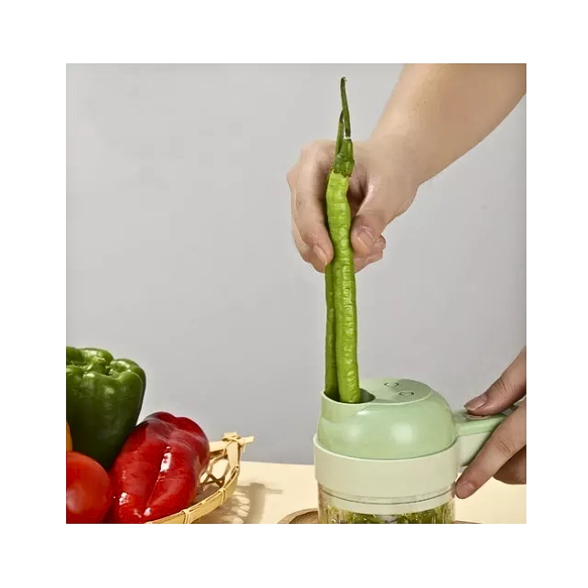 Cortador Y Triturador Eléctrico De Verduras-3