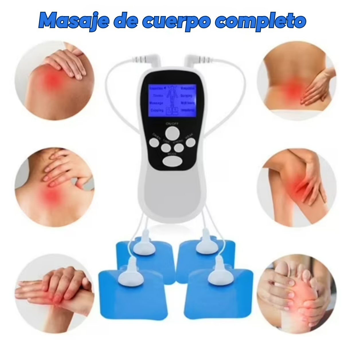 Masajeador Electrico De Pulsos Tens Portatil Multifuncional-4