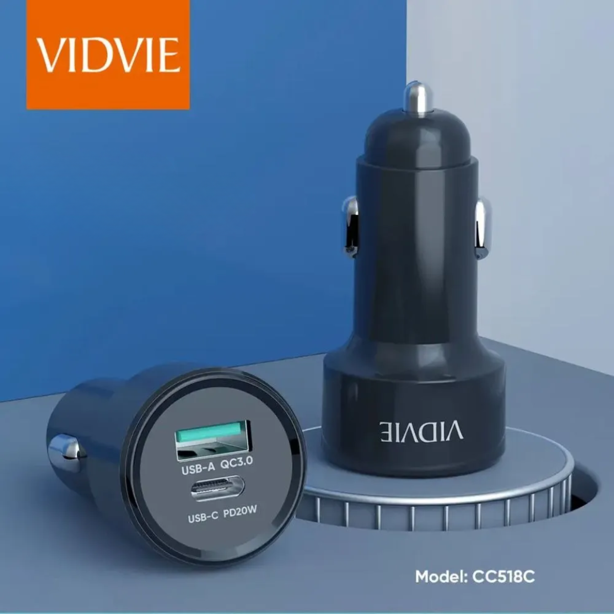 Adaptador Cargador Para Auto Doble Carga Rápida Usb-c 20w-4