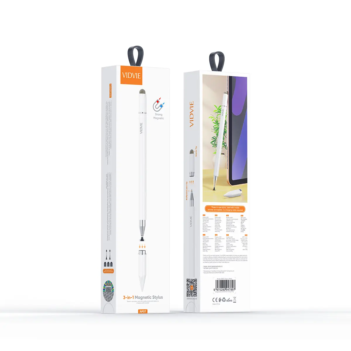 Lapiz Stylus Magnetico 3 En 1 Tablet Celular iPad Dibujo-5