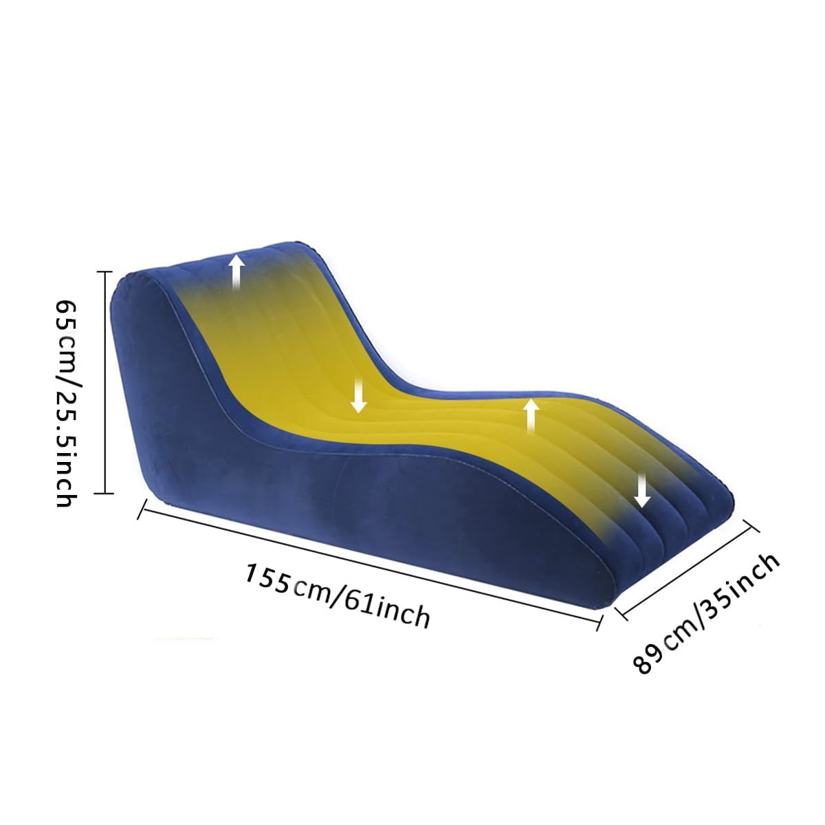 Sillon Sofa Inflable Lounge Ergonomico Flocado Terciopelo-6