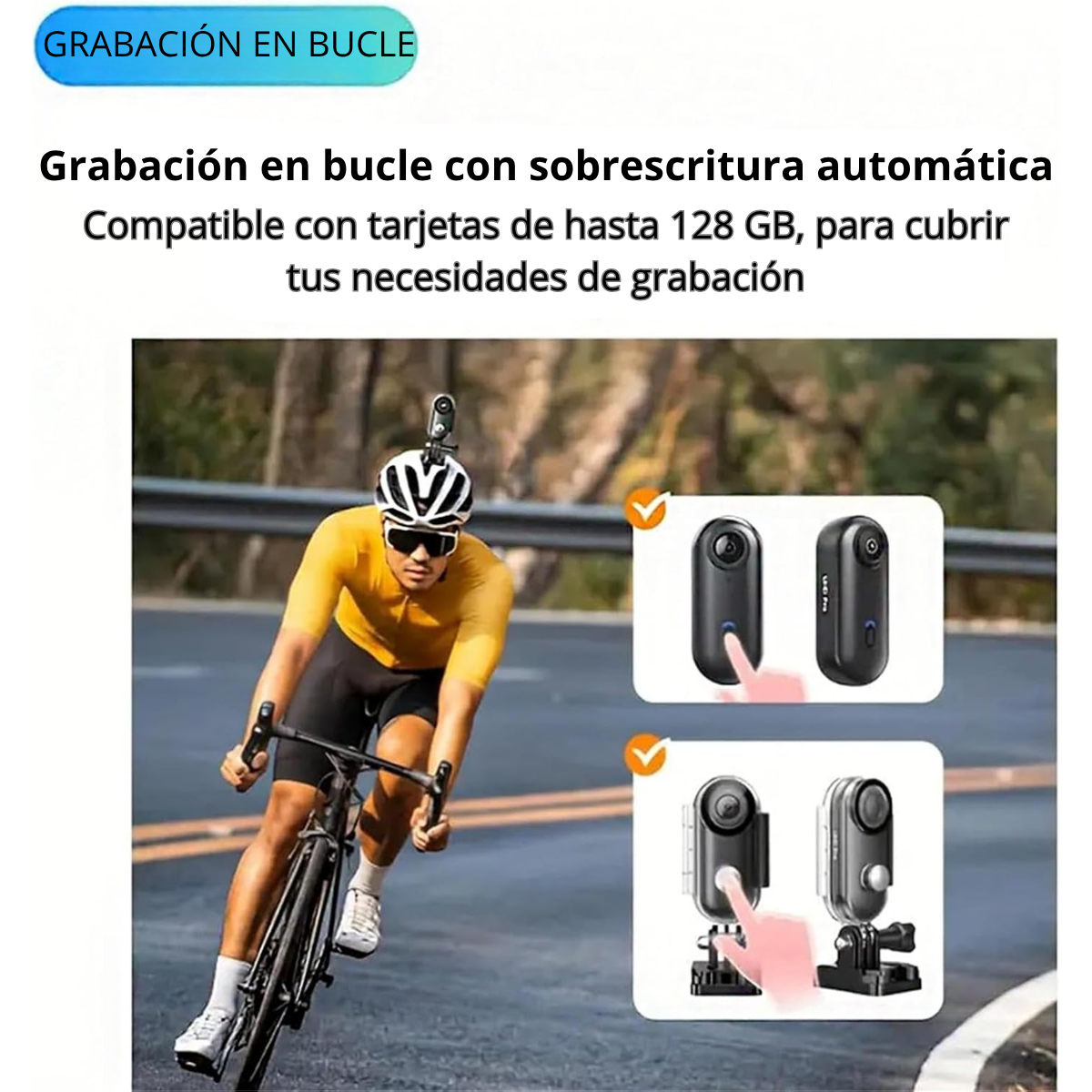 Mini Camara Deportiva Wifi 1080p Magnetica H 264-4