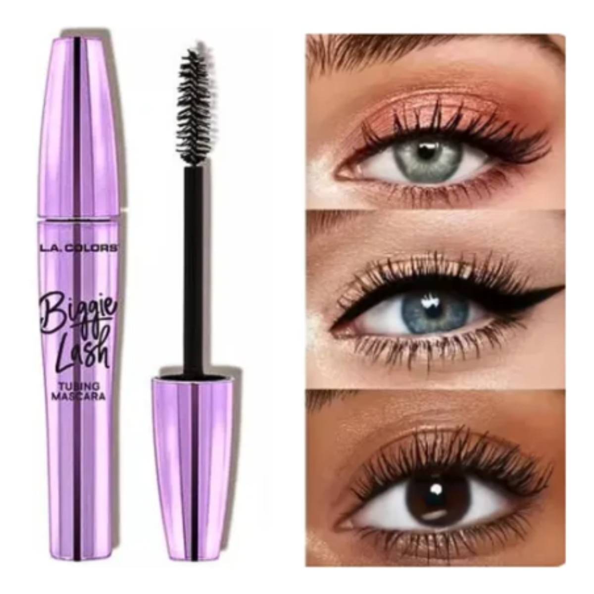 Mascara Rimel Biggie Lash Volumen L.a Colors Negro-1
