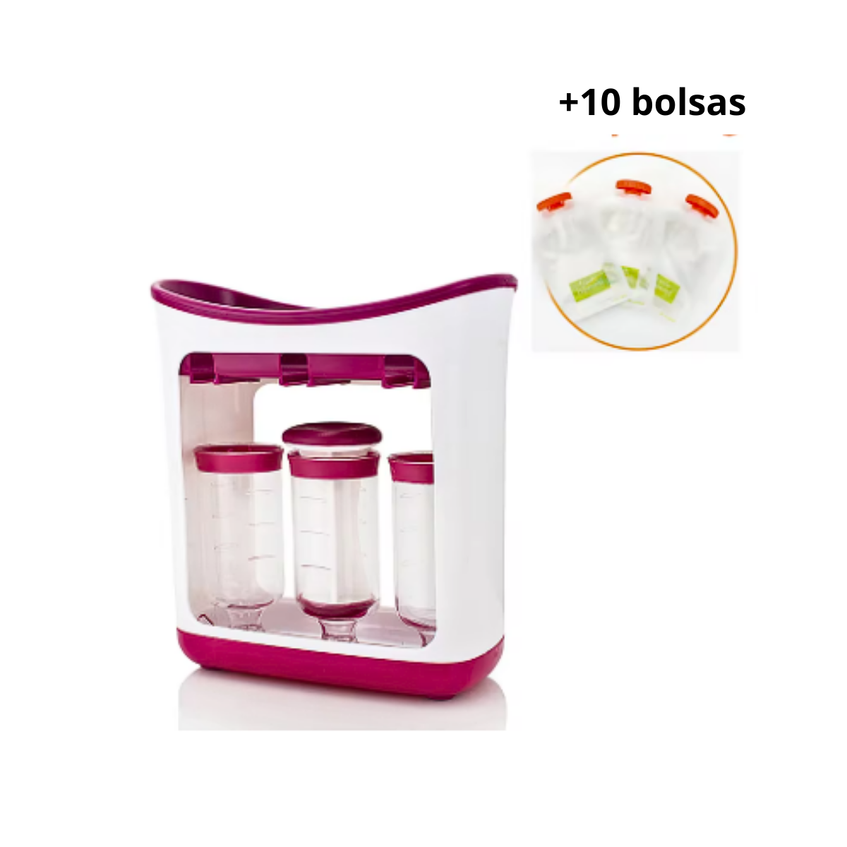 Dispensador De Zumo Empacador De Colados Papilla Bebes-2
