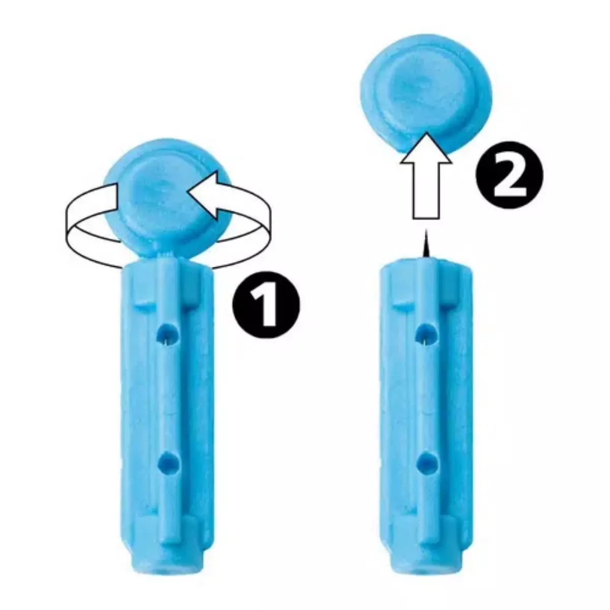 Lancetas Esteriles Desechables Glucometro Deroyal 100 Pzas-2
