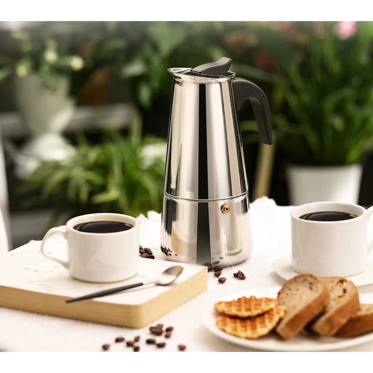 Cafetera Italiana Acero Inoxidable Café Expresso 15 Oz-5