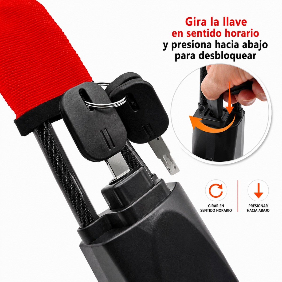 Traba De Seguridad Antirrobo Para Volante De Auto-4
