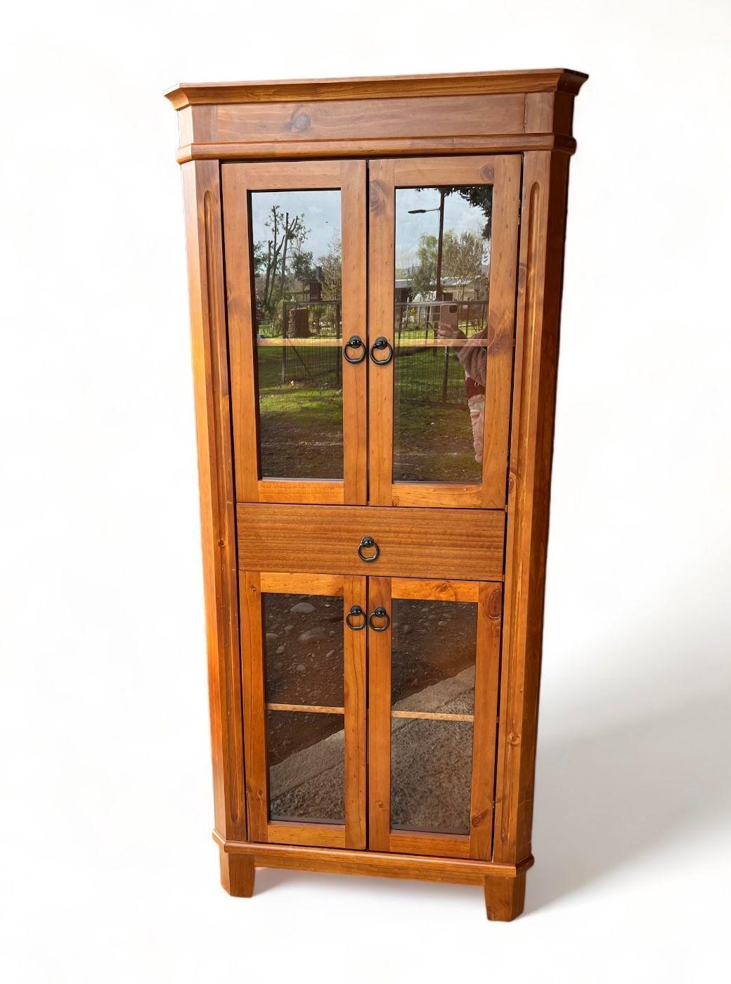 Vitrina esquinera TRINY NOGAL-0