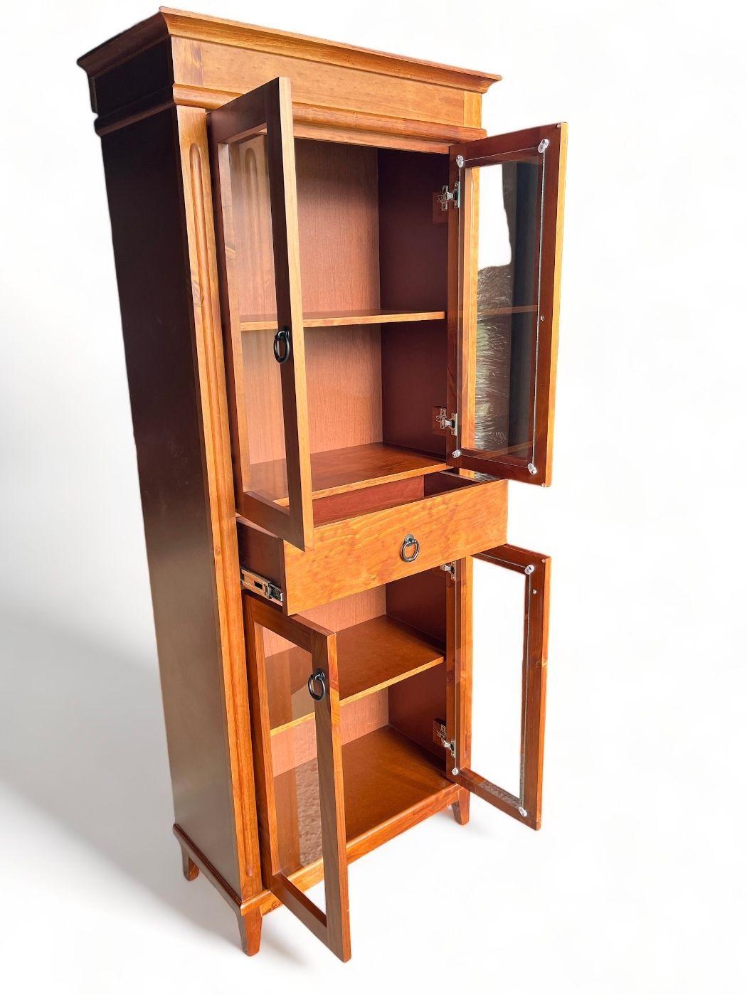 Vitrina 4 puertas TRINY (NOGAL)-3