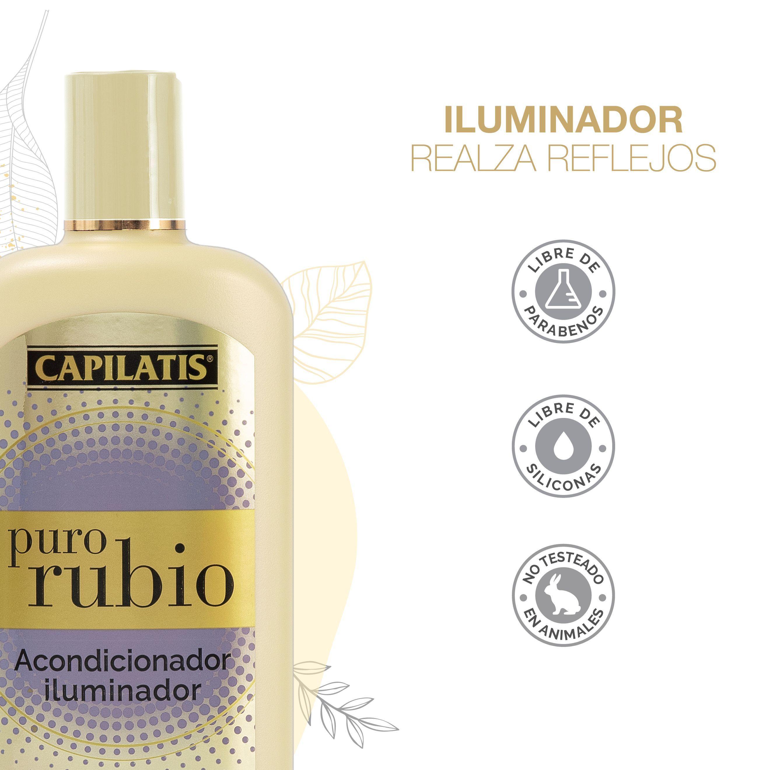 Set Capilatis Puro Rubio  Shampoo + Acondicionador + Tratamiento + Sham. Pure Silver-2