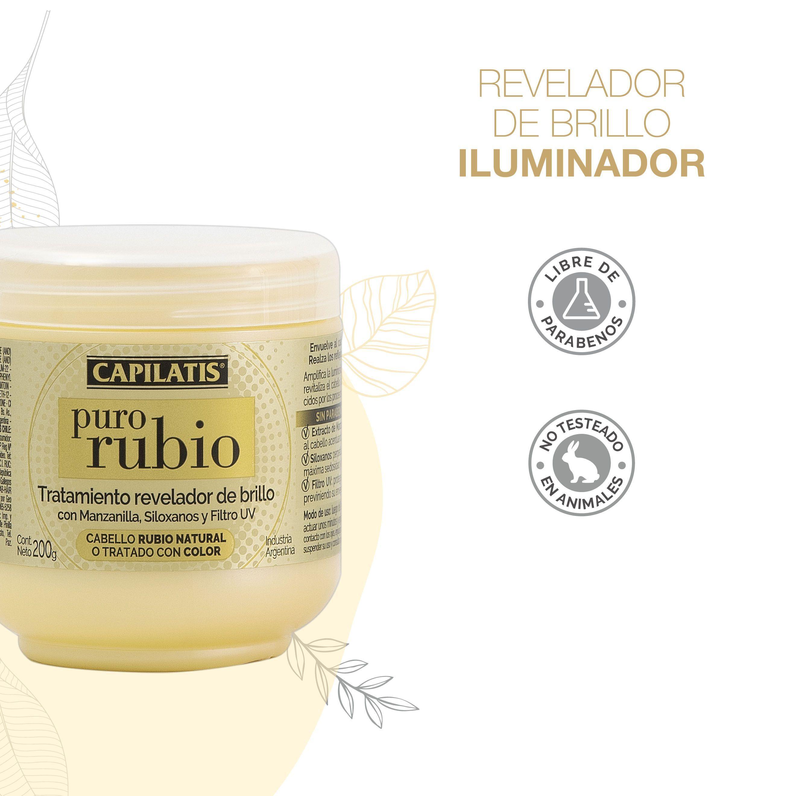 Set Capilatis Puro Rubio  Shampoo + Acondicionador + Tratamiento + Sham. Pure Silver-4