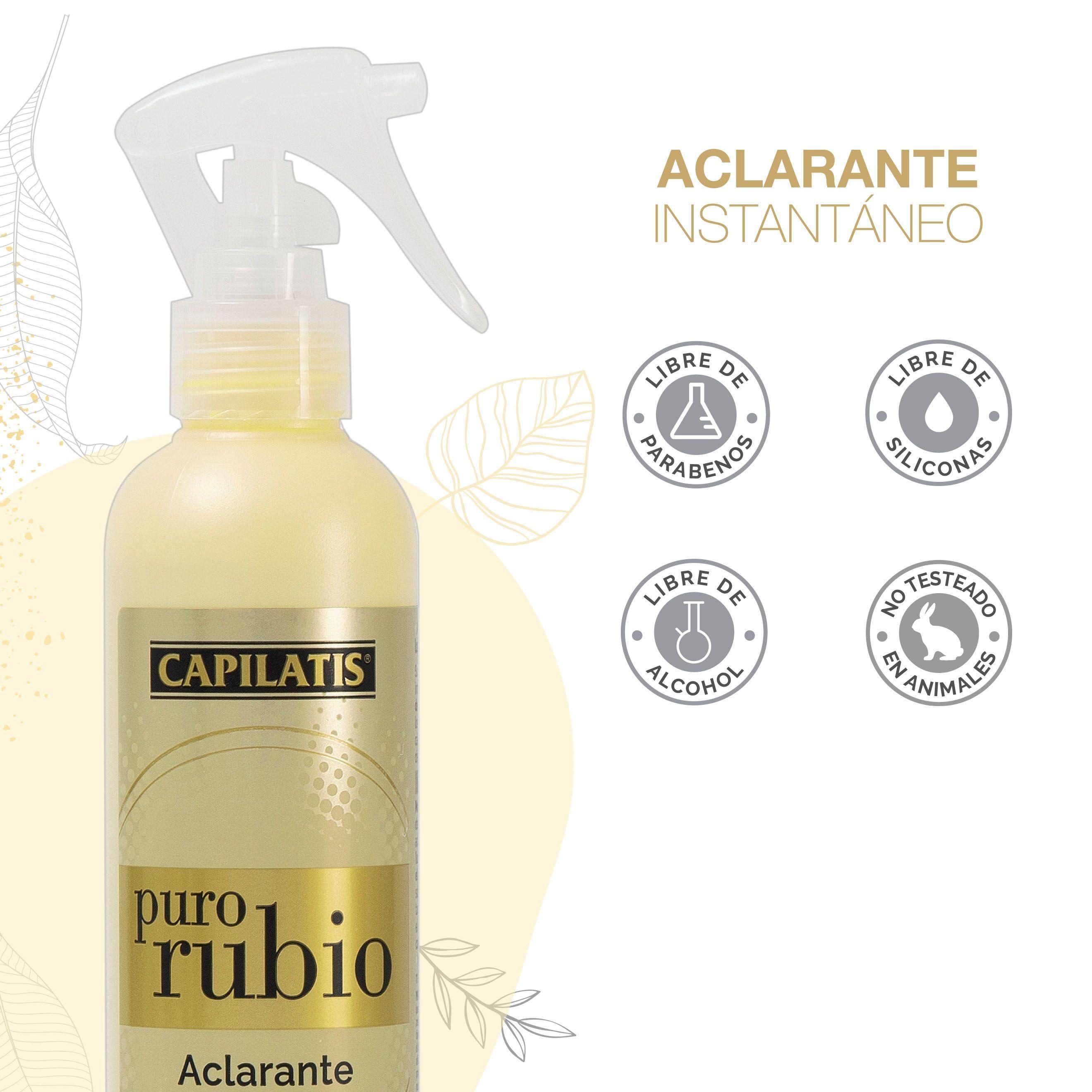 Set Capilatis Puro Rubio Shampoo + Acondicionador+ Tratamiento + Spray Aclar.+ Sh. Pure Silver-3