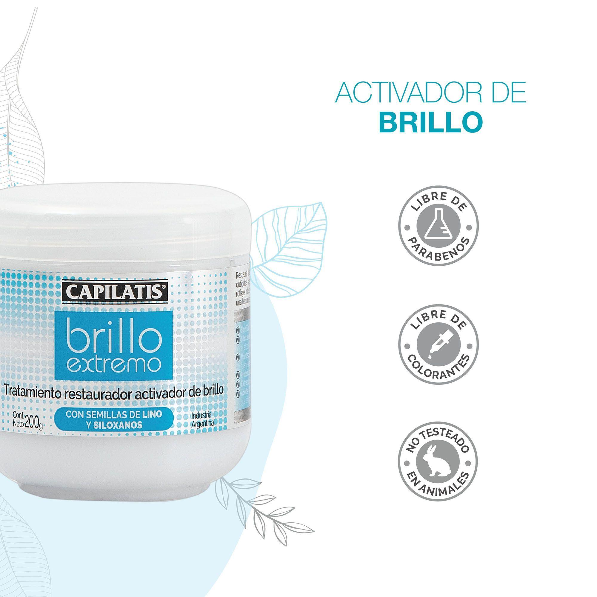 Set Capilatis Brillo Extremo Shampoo + Acondicionador + Tratamiento + Spray-4
