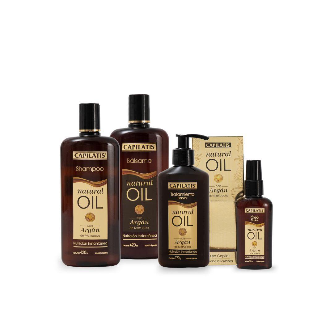 Set Capilatis Natural Oil Shampoo + Bálsamo + Tratamiento + Óleo-0