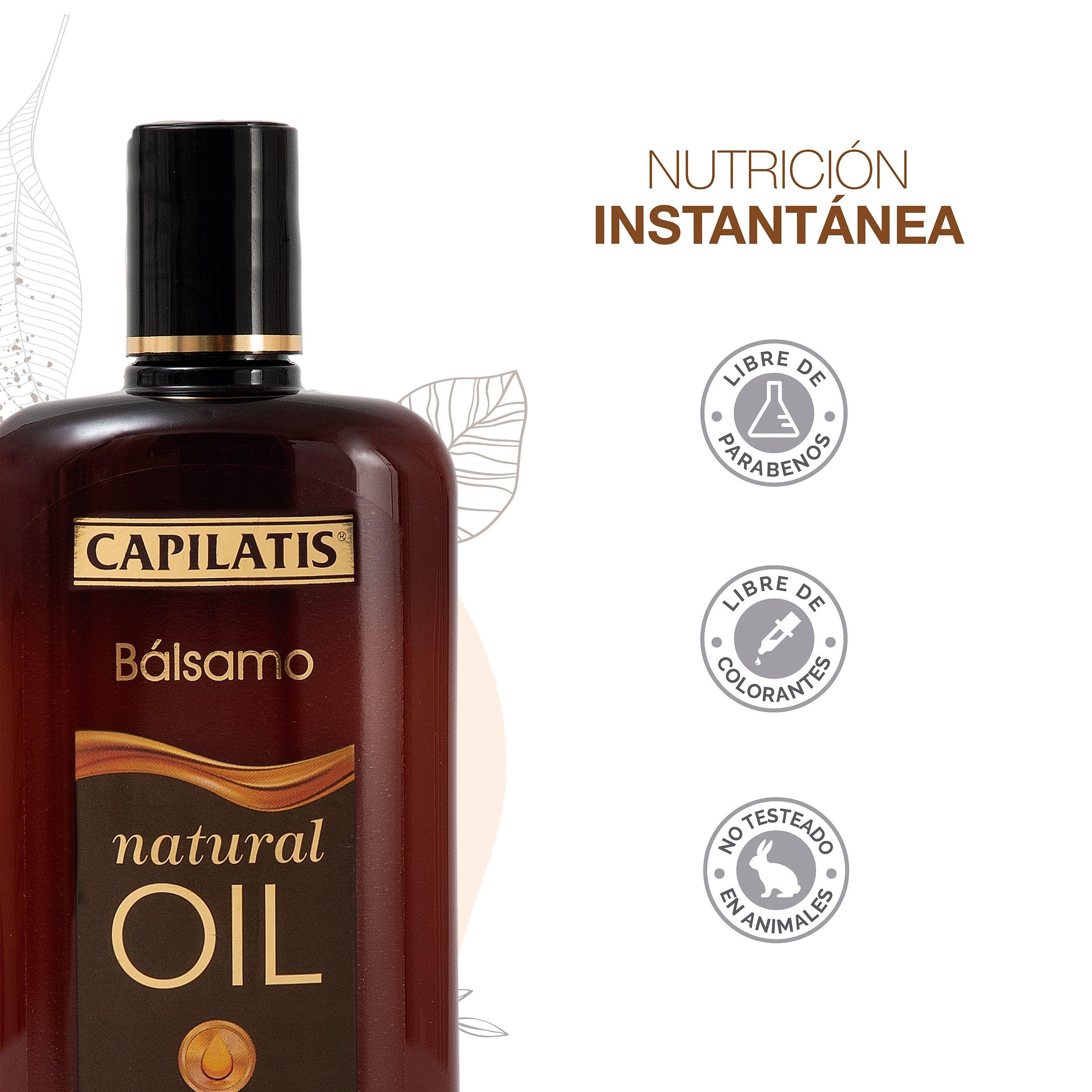 Set Capilatis Natural Oil Shampoo + Bálsamo + Tratamiento + Óleo-2