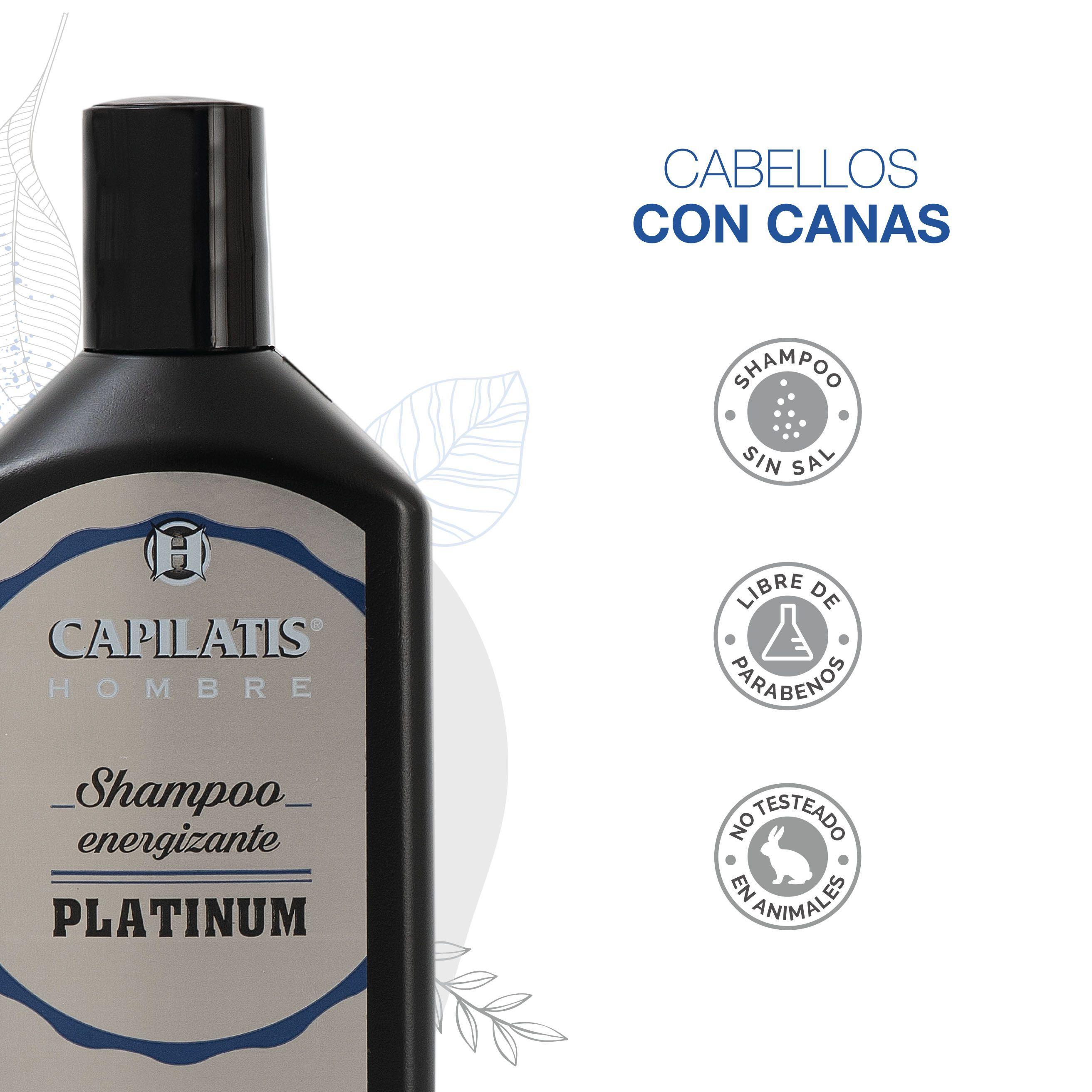 Set Capilatis Hombre Shampoo Platinum + Shampoo Fuerza + Pomada P y B-1
