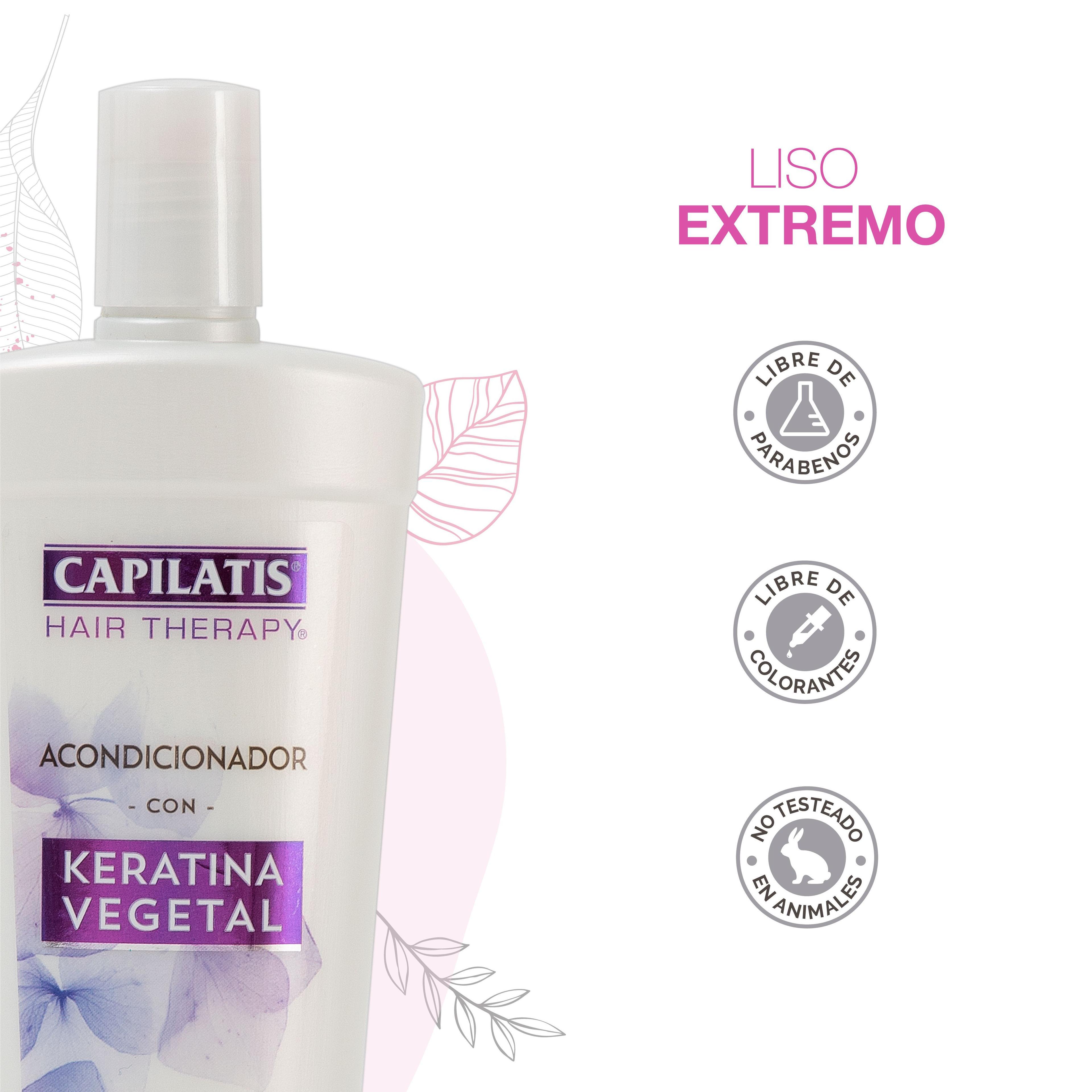 Set Capilatis Keratina Vegetal Shampoo + Acondicionador + Tratamiento -2