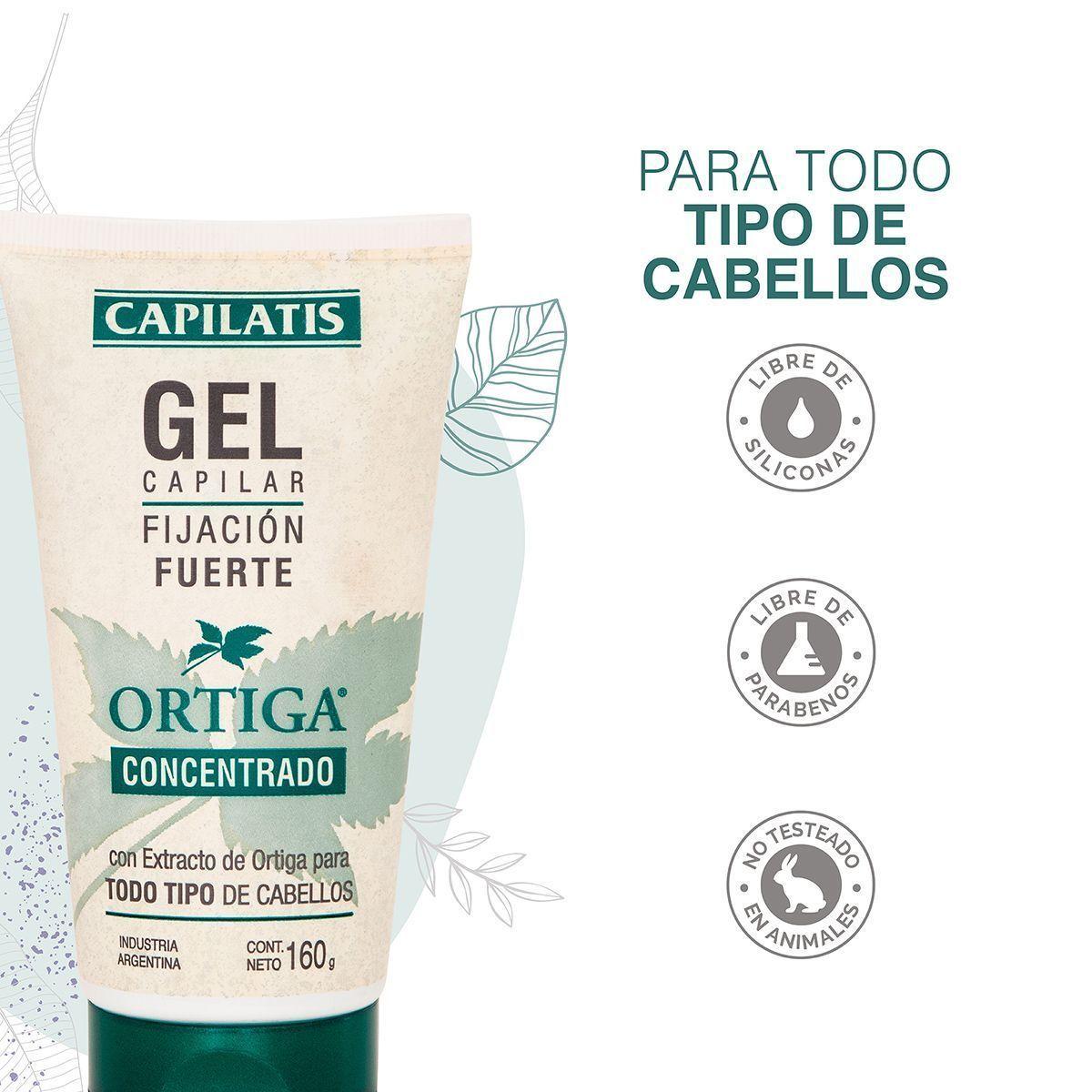 Set Capilatis Ortiga Concentrado para todo tipo de cabello Sh + Acond + Locion + Gel -4