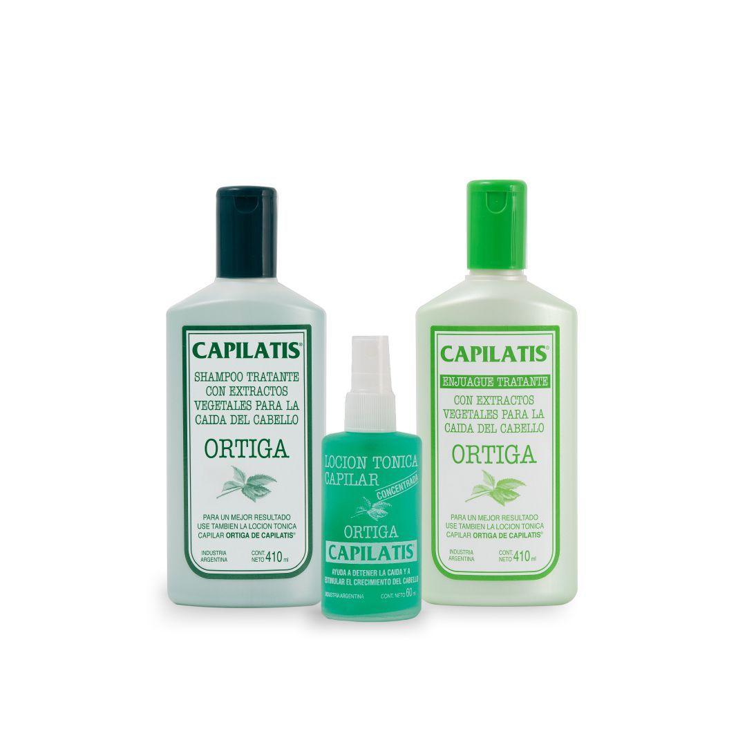 Shampoo Capilatis Ortiga Tratante Shampoo + Enjuague + Locion -0