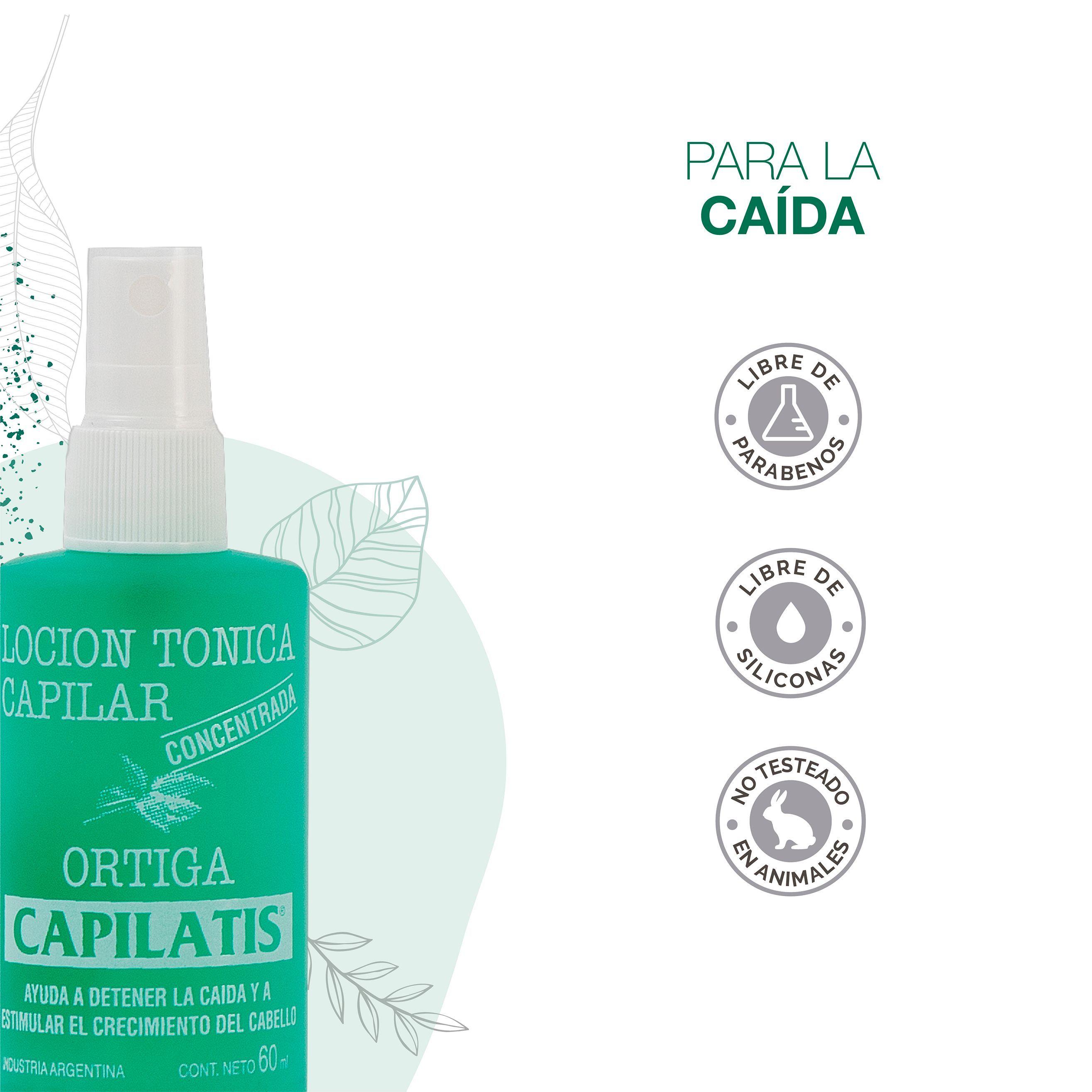 Shampoo Capilatis Ortiga Tratante Shampoo + Enjuague + Locion -3