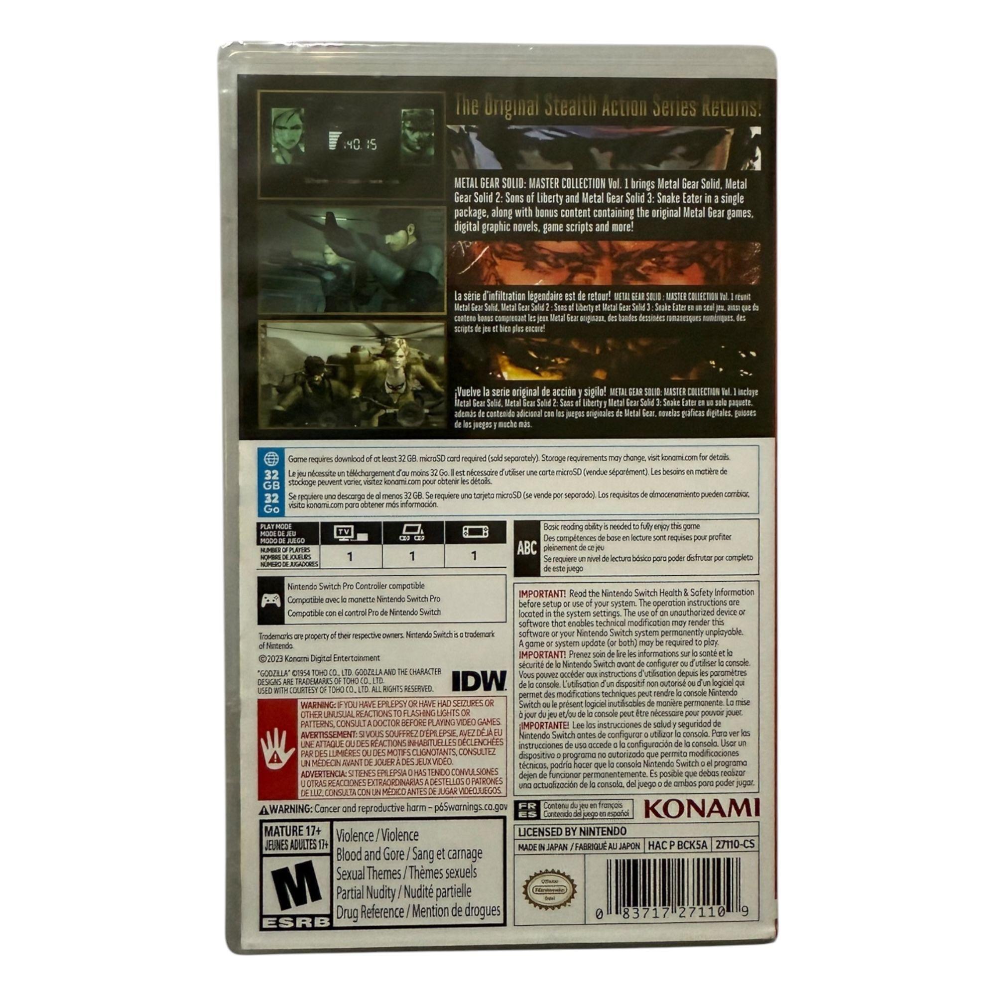 Metal Gear Solid Master Collection para Nintendo Switch Físico-1