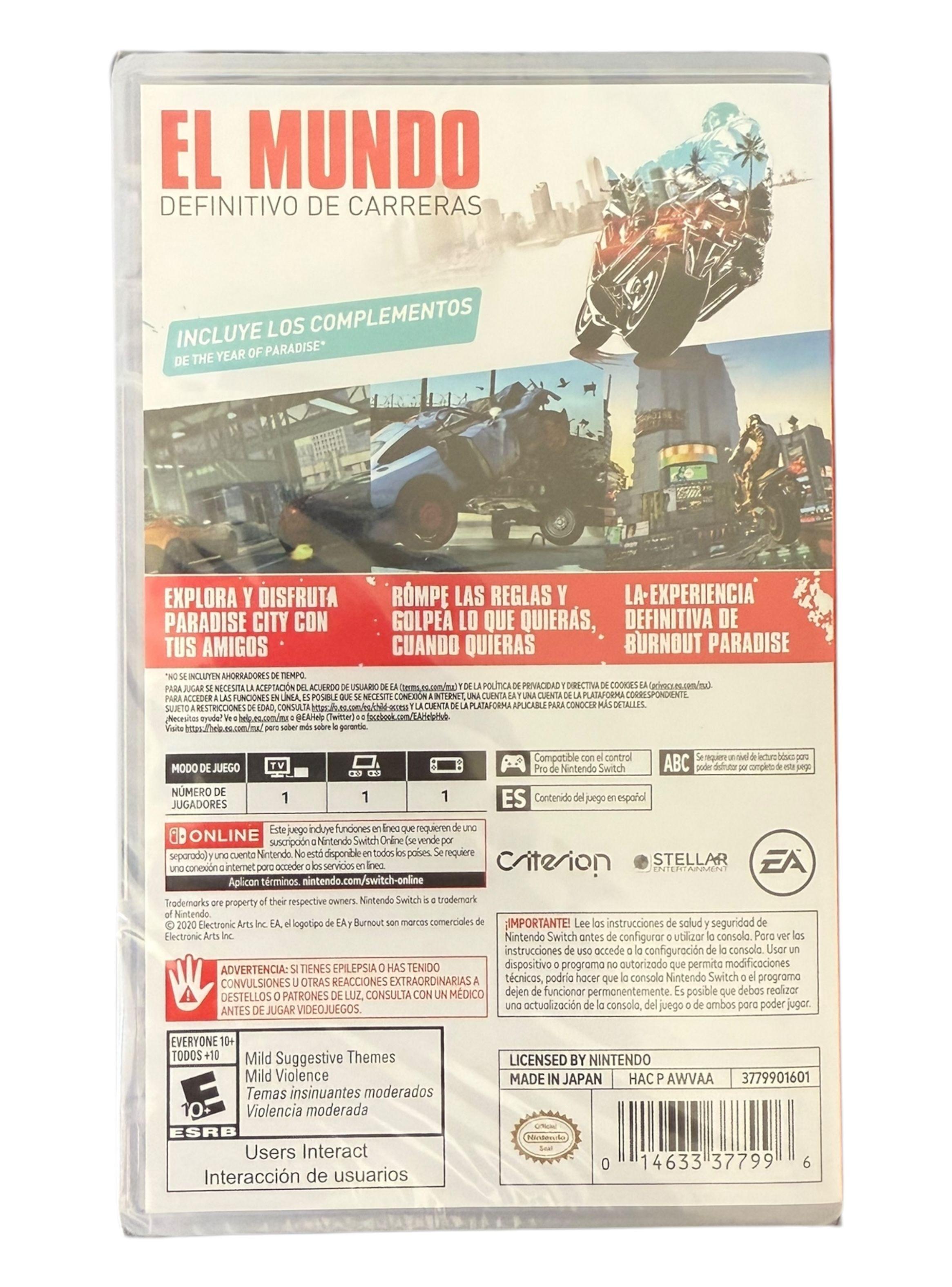 Burnout Paradise Remastered Nintendo Switch-1