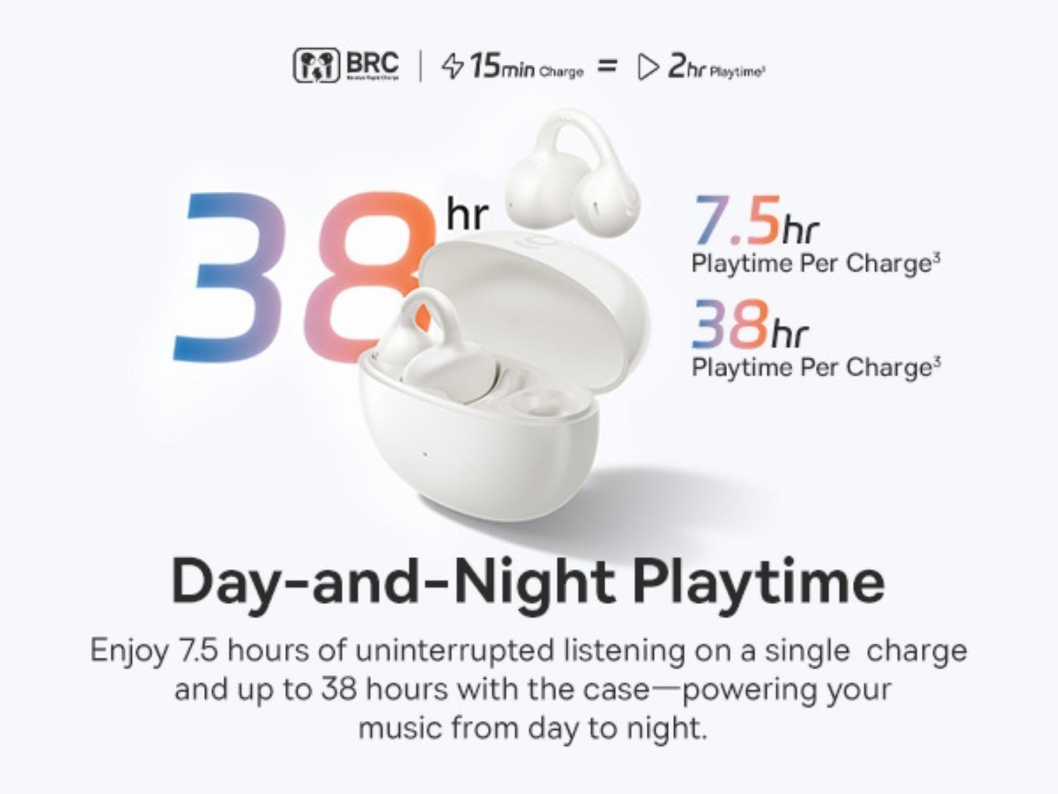 OS-Baseus Bass BC1 Open-Ear True Wireless Earbuds (Clip-on Type) Stellar White-5