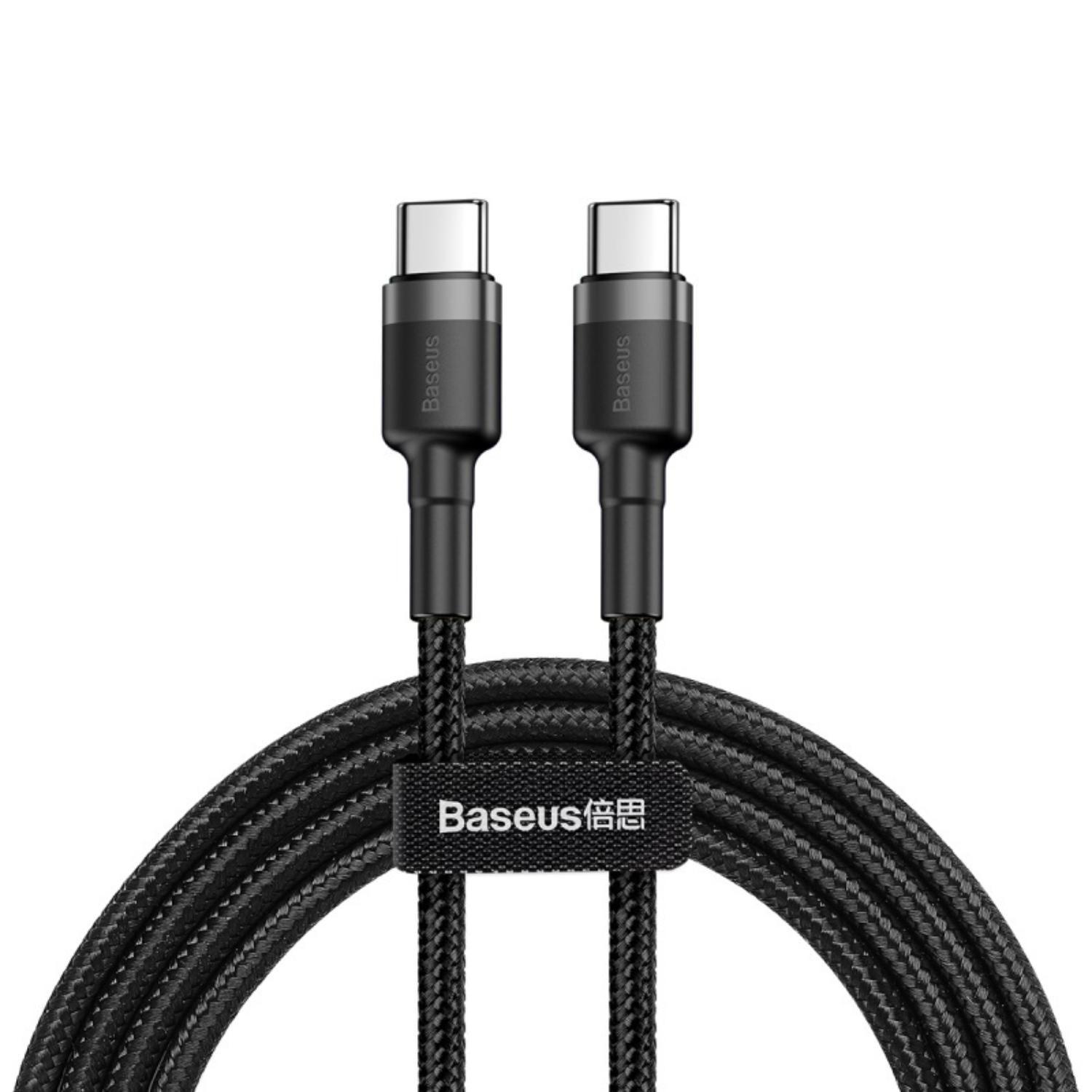 Baseus Cafule Type-C PD2.0 60W flash charging data line (20V 3A) 2m Gray+Black-0