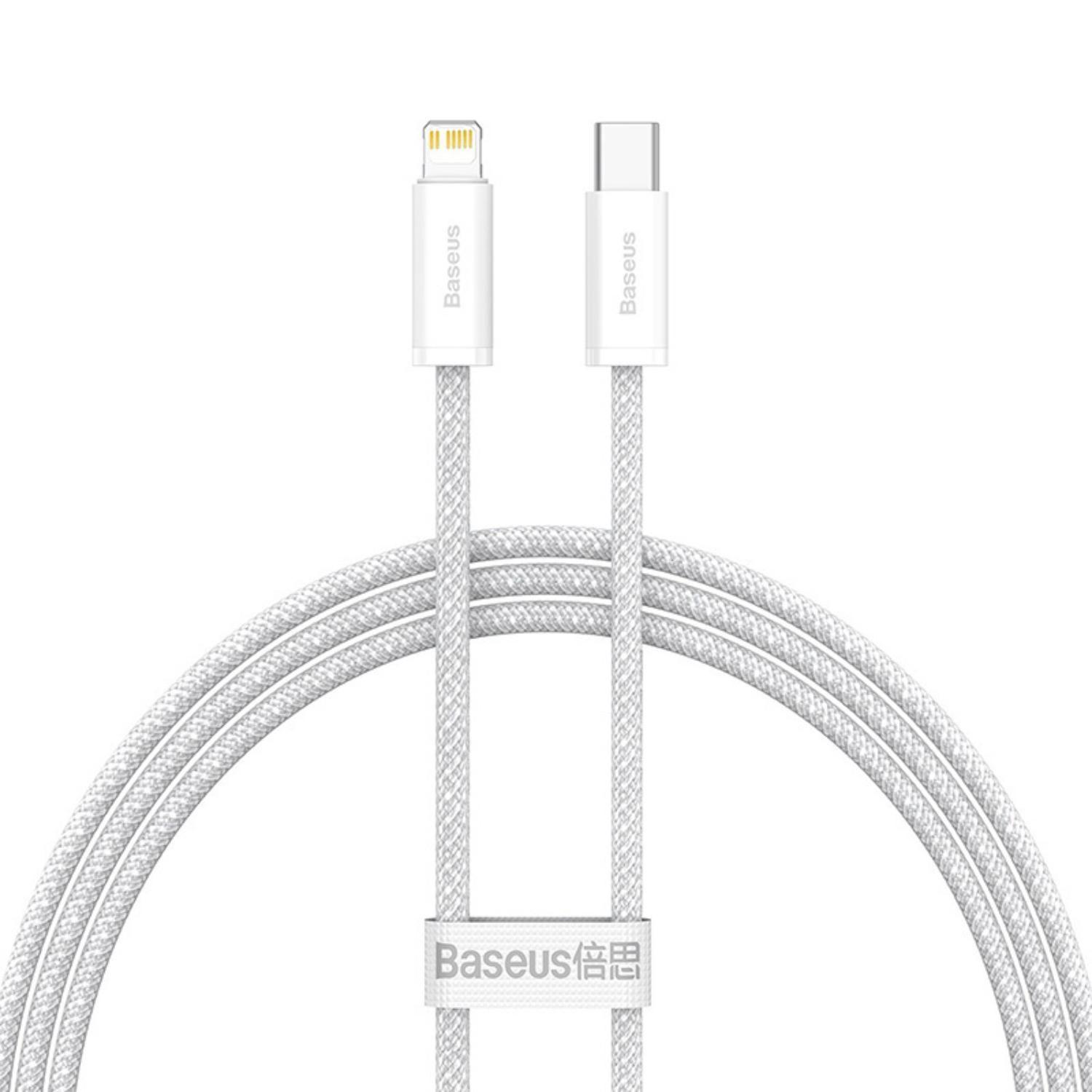 Baseus Dynamic Series Fast Charging Data Cable Type-C to iP 20W 1m White-0
