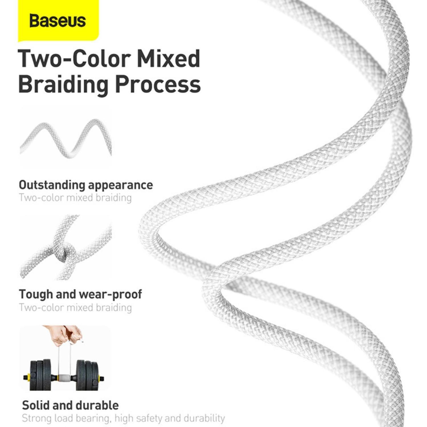 Baseus Dynamic Series Fast Charging Data Cable Type-C to iP 20W 1m White-4
