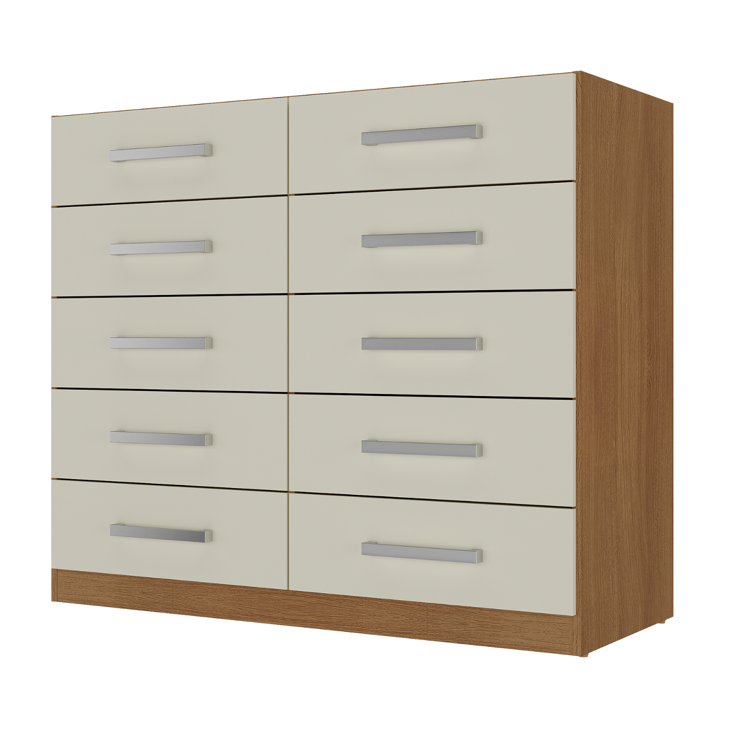 Combo Clóset Zapatero + Cómoda 10 Cajones Off White R1510-8