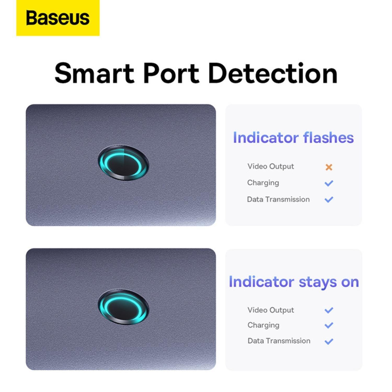 OS-Baseus UltraJoy Series 5-Port HUB Docking Station Space Grey?Type-C to HDMI4K@30Hz*1+USB 3.0*4?-6