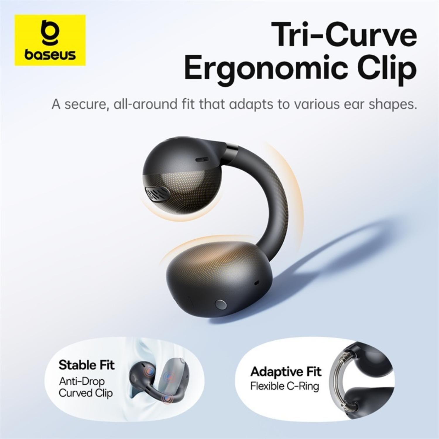 OS-Baseus Bass BC1 Open-Ear True Wireless Earbuds (Clip-on Type) Cluster Black-3