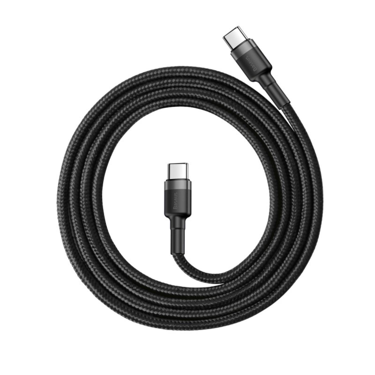 Baseus Cafule Type-C PD2.0 60W flash charging data line (20V 3A) 1m Gray+Black-1