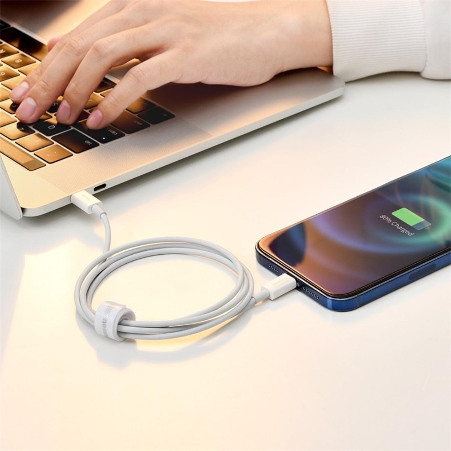 Baseus Superior Series Fast Charging Data Cable Type-C to iP PD 20W 1m White-2